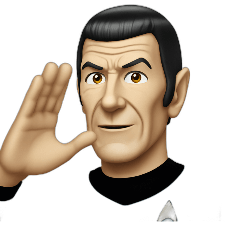 Mr spock waving emoji