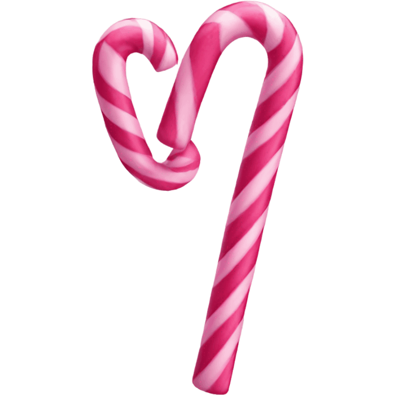 Pink candy canes emoji