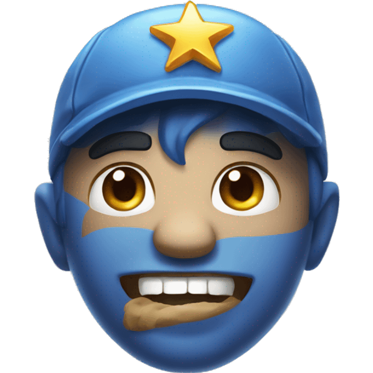 Blue star icon from king of tokyo. emoji