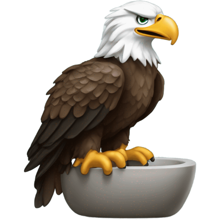 Eagles pooping emoji