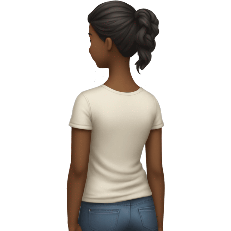 girl from the back from a slight angle emoji