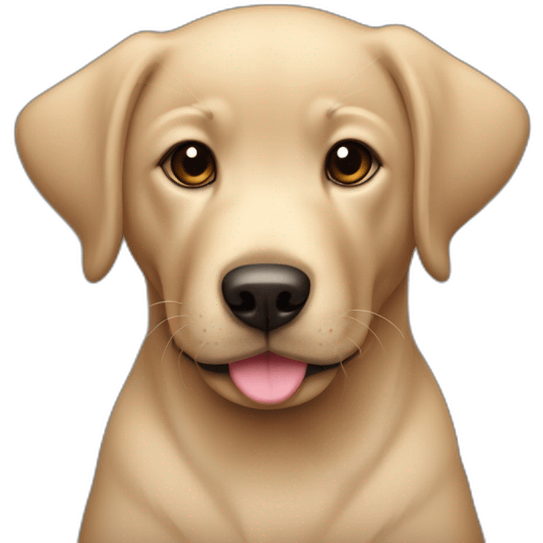 Un doudou bébé labrador noir emoji