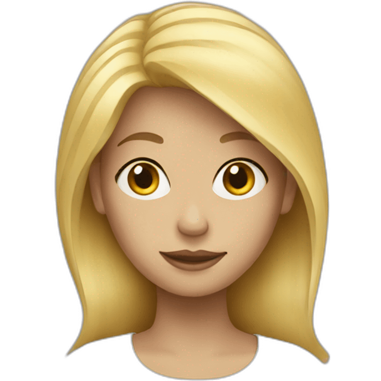 blond woman emoji