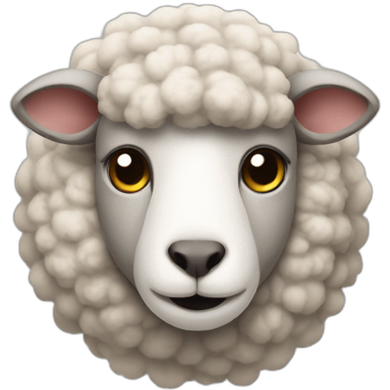 Sheep with cat head emoji