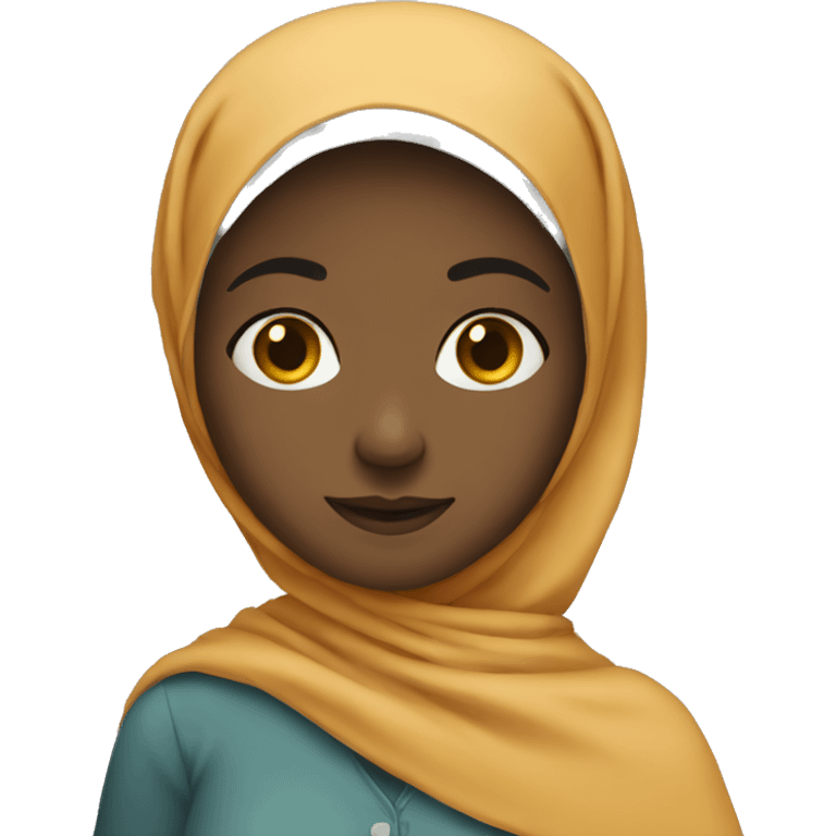 Girl wearing headscarf emoji