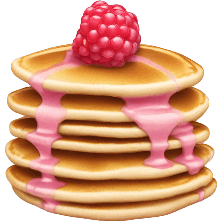 pancakes light pink berry emoji