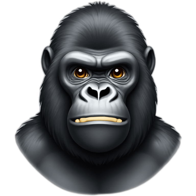 Gorilla using Android phone Samsung emoji