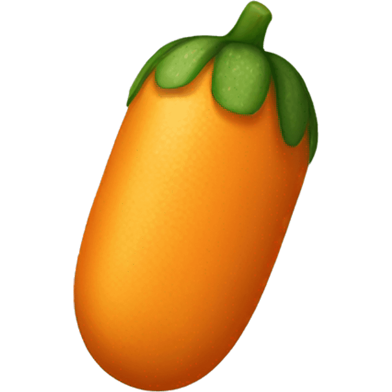 orange Cucumber emoji