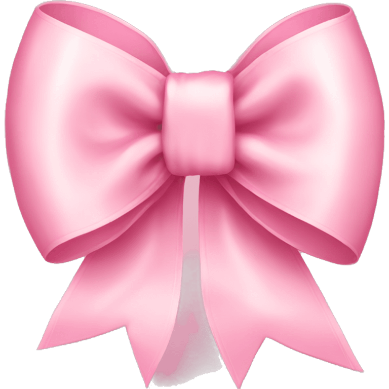 light pink ribbon bow emoji