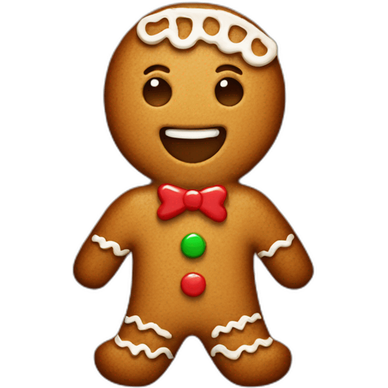 cute gingerbread man emoji