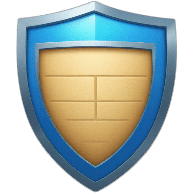 blue shield with checkmark emoji