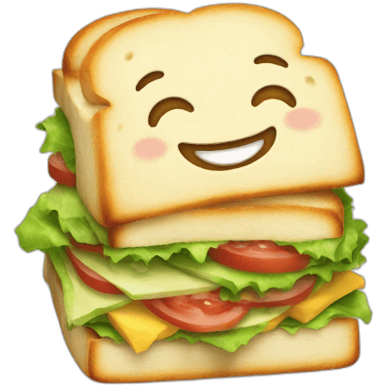 happy sandwich emoji