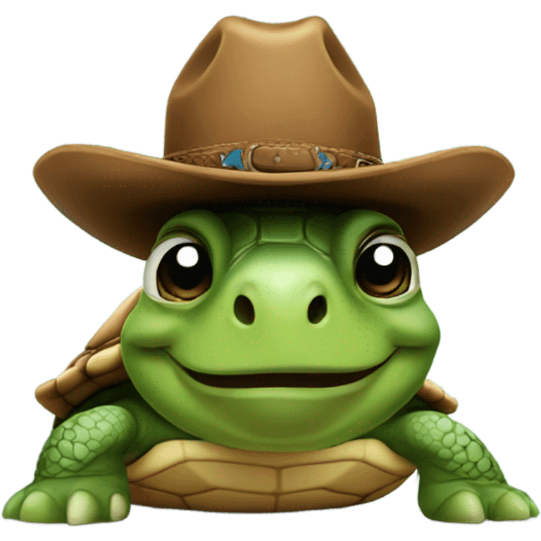 turtle with cowboy hat  emoji