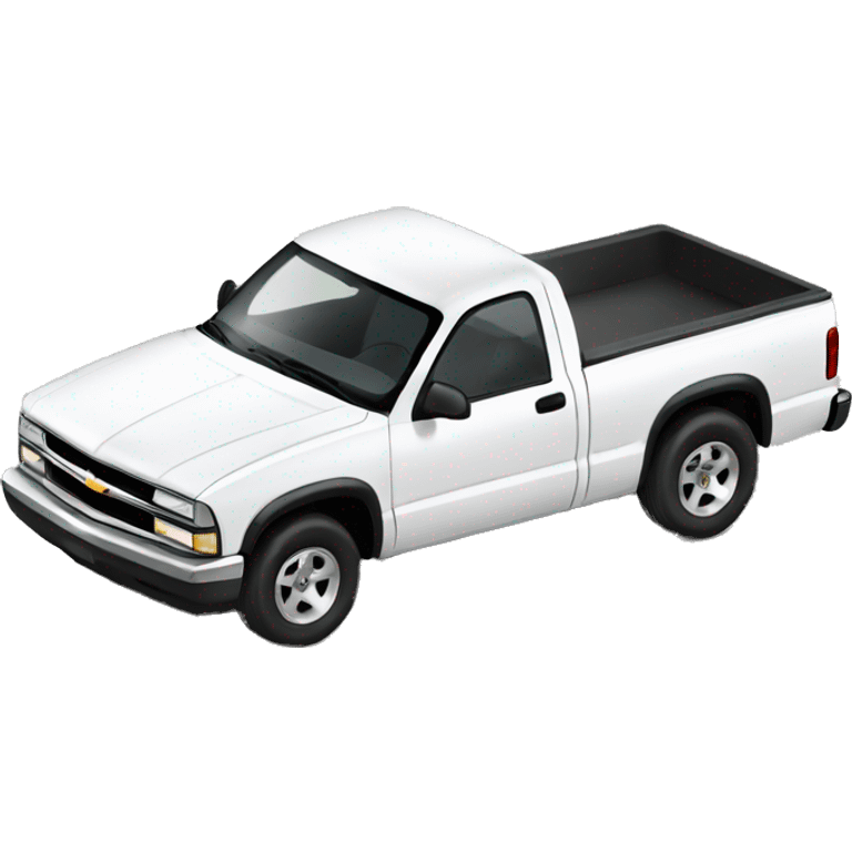 White Chevy s10 emoji