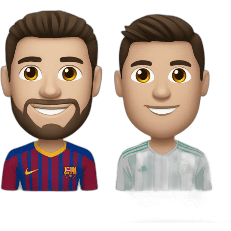 Messi et Ronaldo emoji