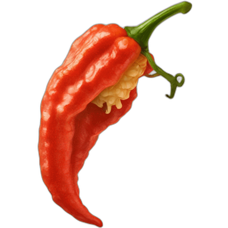 chili pepper white TRINIDAD MORUGA SCORPION emoji