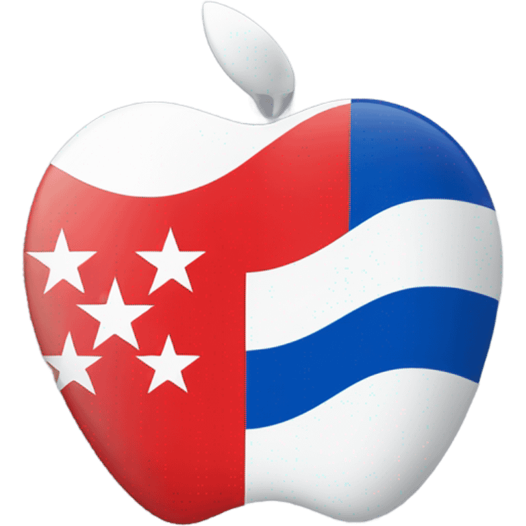 yugoslavian flag by apple style emoji