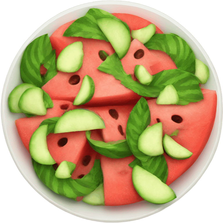 Watermelon salad emoji