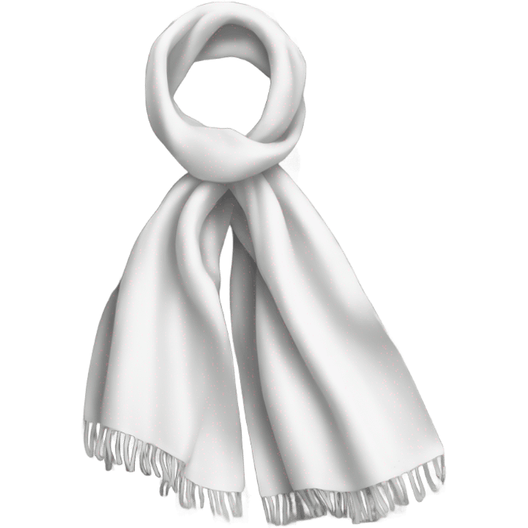 white scarf with thin black check emoji