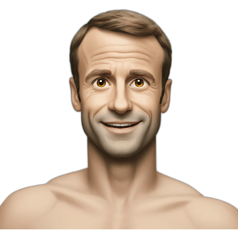 Macron à la plage emoji