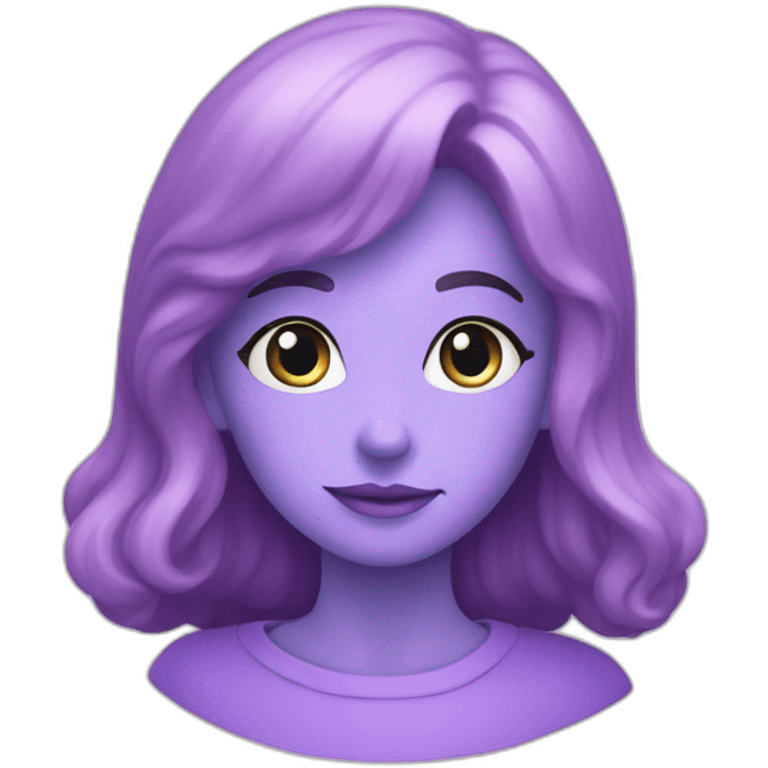 cœur violet pastels emoji