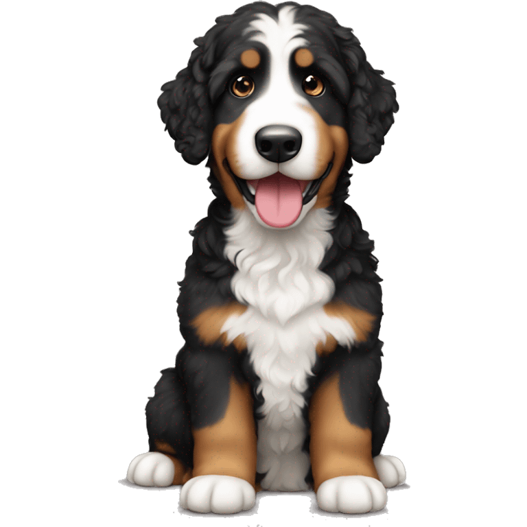 mini bernedoodle  emoji