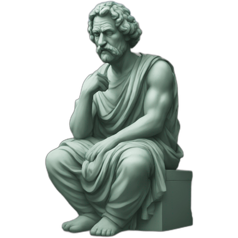 philosopher statue emoji