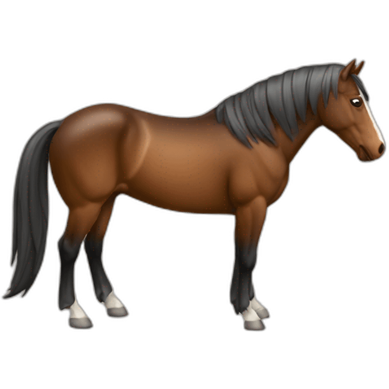 Cheval qui fait du cheval emoji