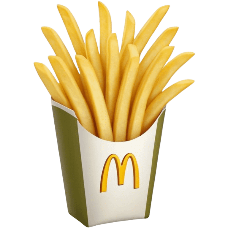 Olive color mcdonalds french fries emoji