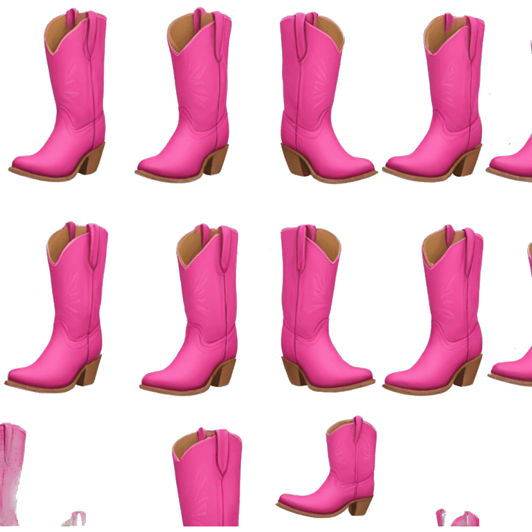 Pink cowgirl boots emoji