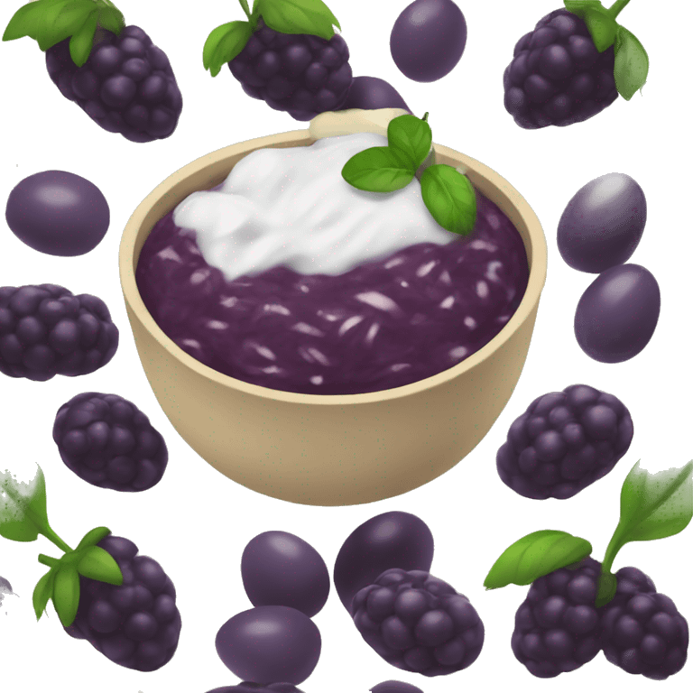 An açaí bowl  emoji