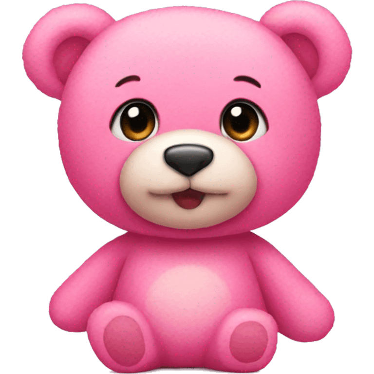 pink teddy bear emoji