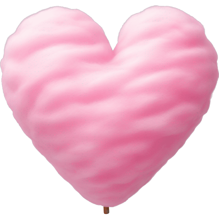 Cotton candy heart emoji