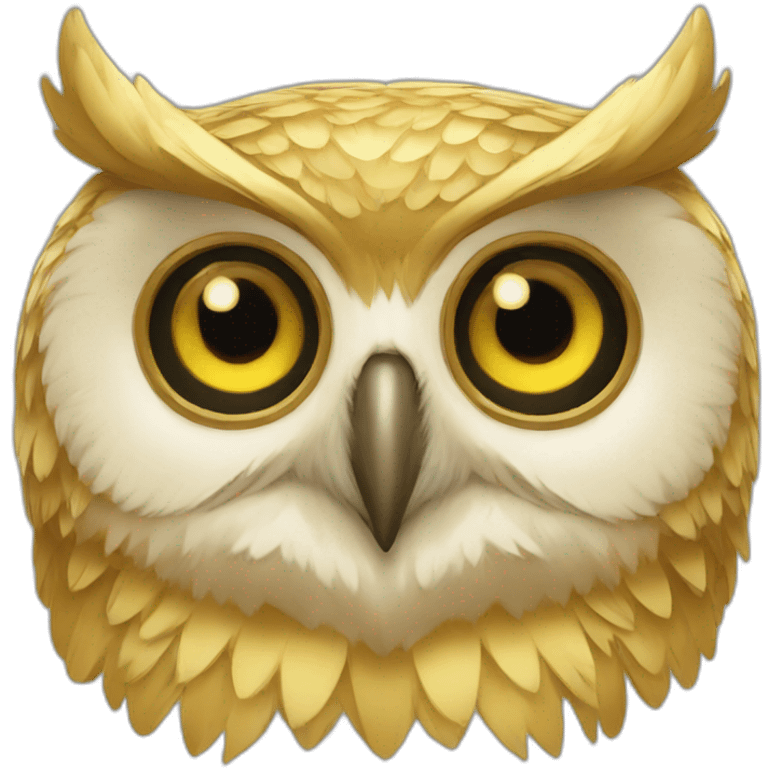 Golden owl emoji