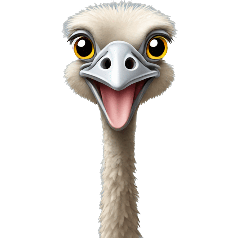 Ostrich standing emoji