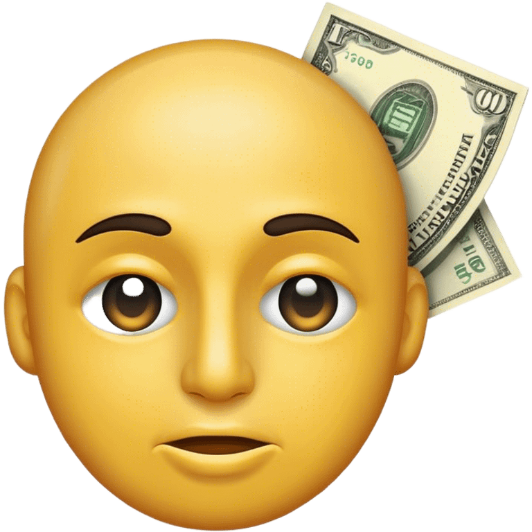 Money in face emoji