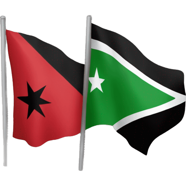 Albanian and Syrian flag together emoji