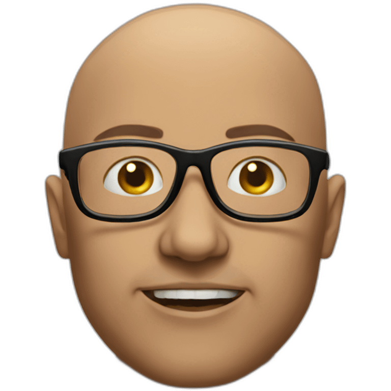 bald motherfucker with glasses emoji