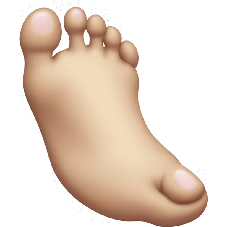 foot with swollen toe emoji