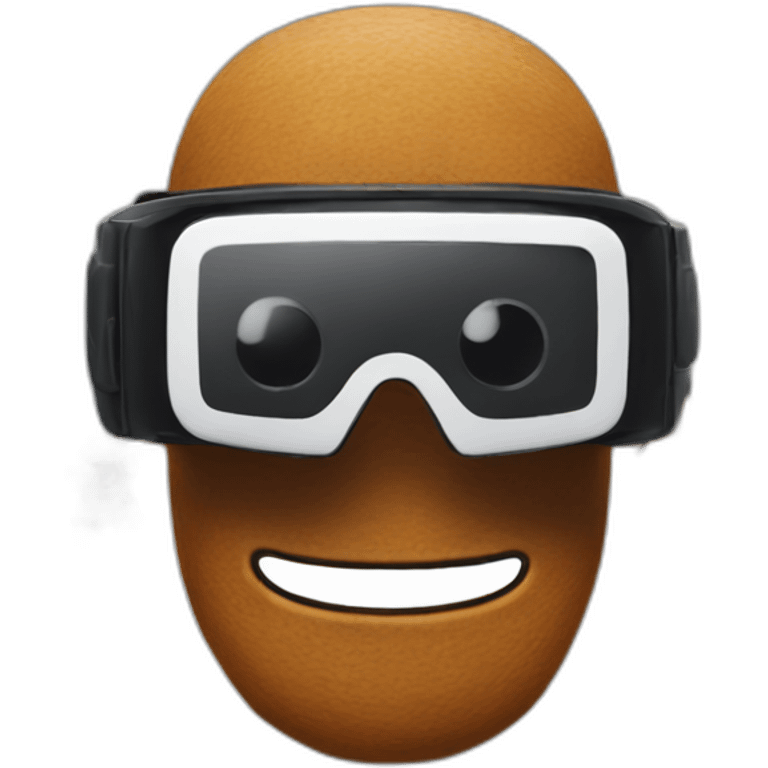 gingerbread man christmas in vr headset emoji