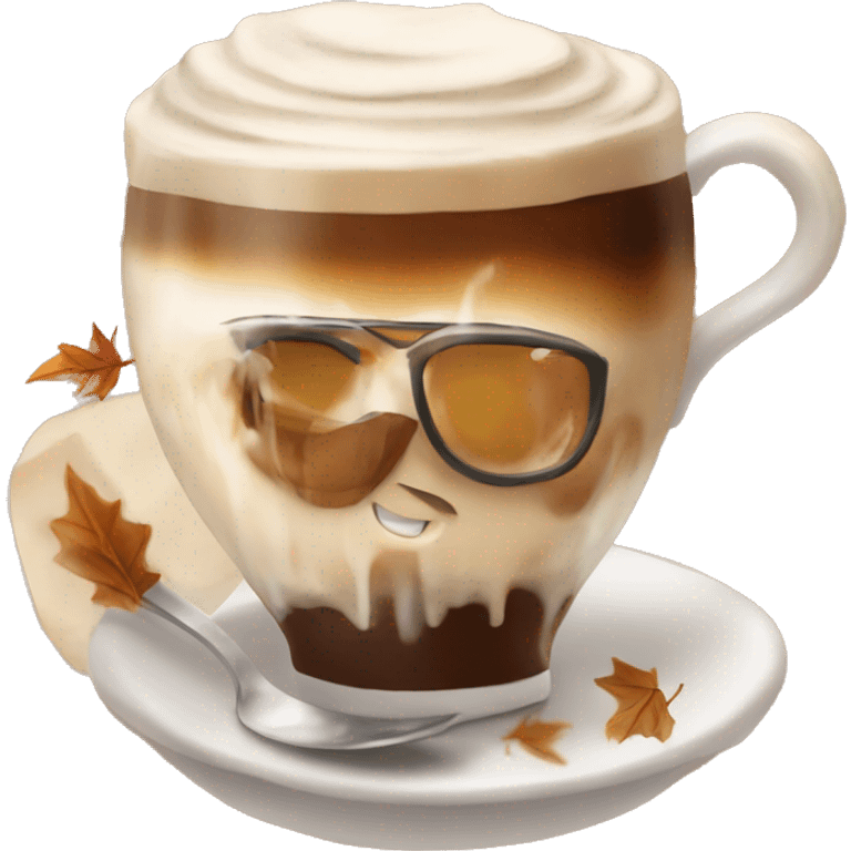 Fall caffè aesthetic emoji