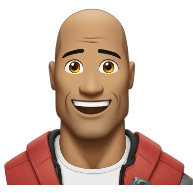 the rock with be quiet sign emoji