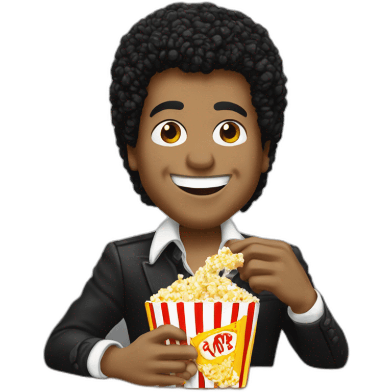 mickael jackson eating popcorn emoji