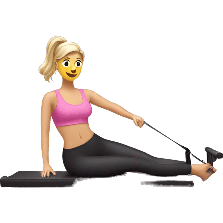 pink pilates reformer  emoji