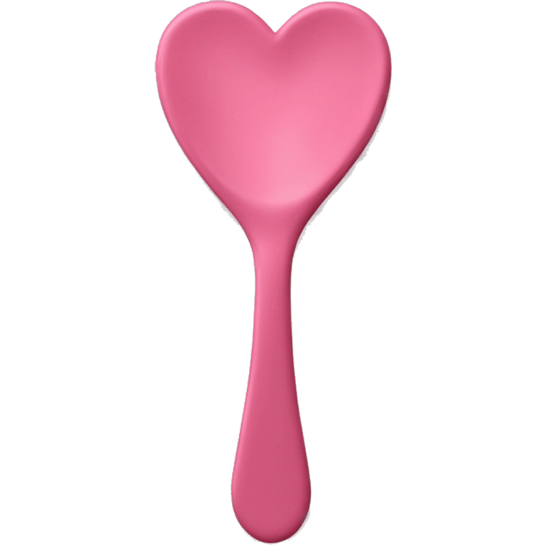 Pink heart spoon emoji