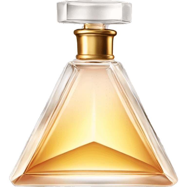 Luxury perfume bottle triangle emoji