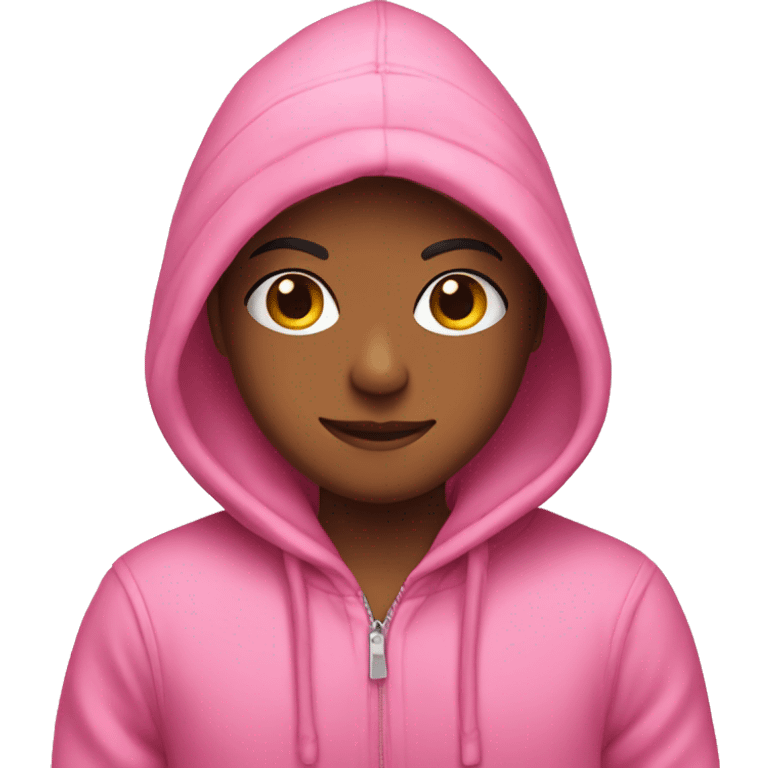 cute pink hoodie for christmas emoji