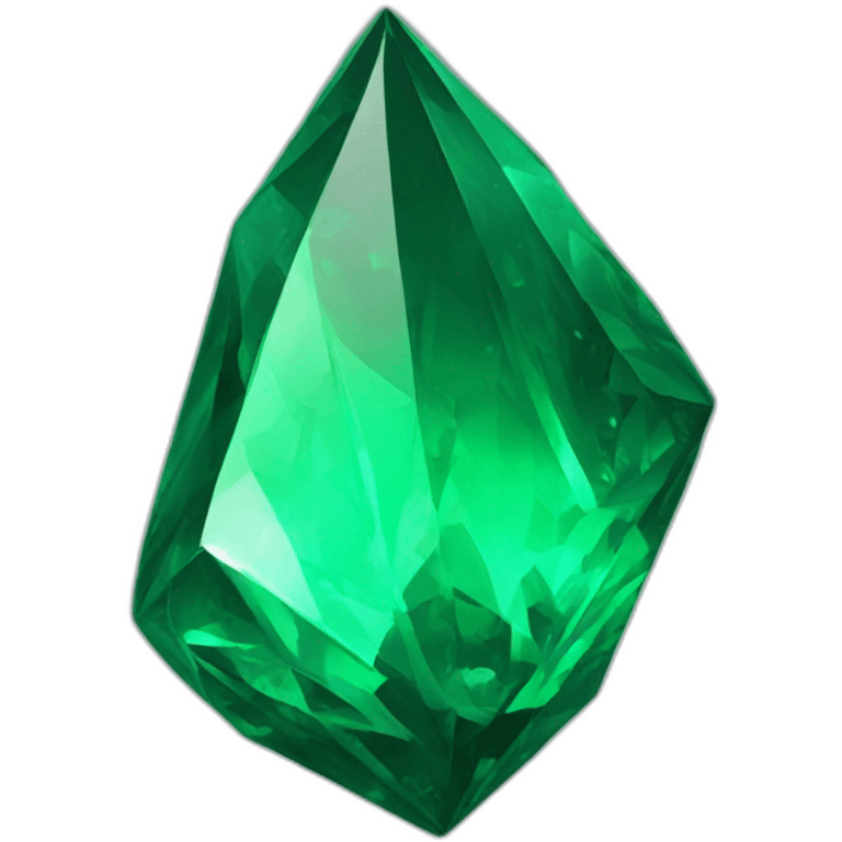 green emerald shard emoji