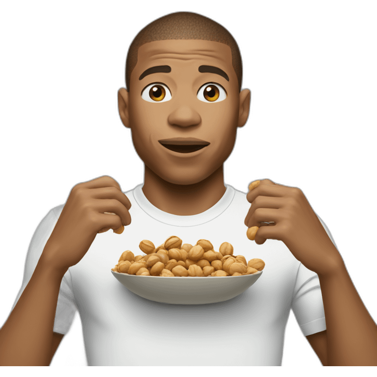 mbappe-eating-nuts emoji