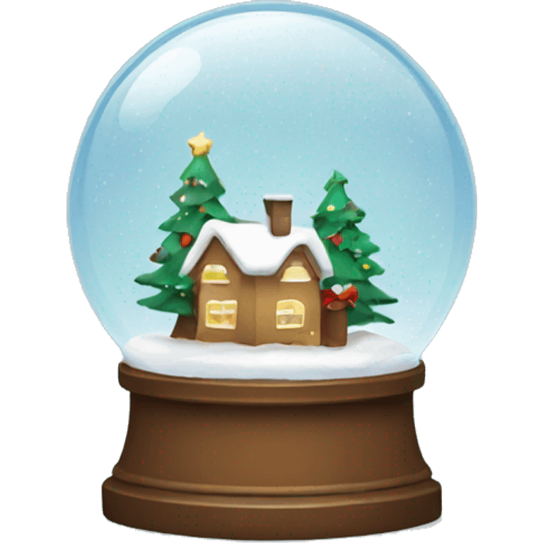 Christmas snowglobe emoji